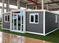 Maison Modulaire Préfabriquée de Haute Qualité 20/30/40FT, Modèle Pliable, Maison Préfabriquée de Luxe 2/3 Chambres