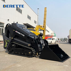 מעמיס זחלי מיני רב תכליתי וחזק מדגם Derette V1000, בעל אישור CE ו-EPA, מכונה קטנה להזזת אדמה. - Product Image 1