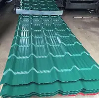 Prepainted קירוי מגולוון גיליון ירוק מזוגג גג אריחים עם מחיר טוב