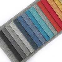 Tissu tissé en polyester 100% Textile teint uni respirant pour canapés et coussins de meubles à Dubaï