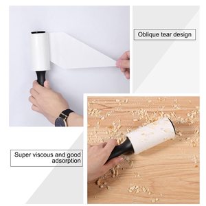 Remplacement de la poussière extra collante domestique avec poignée en plastique à 2 rouleaux avec un mouvement de roulement rapide et facile pour la fourrure et les vêtements d'animaux domestiques - Product Image 3