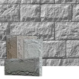 Полиуретановый искусственный камень искусственный кирпич 3D декор культура каменная стеновая панель Pu каменная стеновая панель для экстерьера