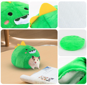 Casa cálida de animales pequeños, juguete de invierno para mascotas, nido de algodón en diseño de hámster de ardilla, cama para mascotas para hámsteres y otras mascotas pequeñas - Product Image 3