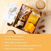 Dropshipping 2022 – Coffret Cadeau Luxe Saint-Valentin pour Femme : Soins Corporels Écologiques, Bougies en Cire de Soja, Savon Exfoliant et Soins de Douche