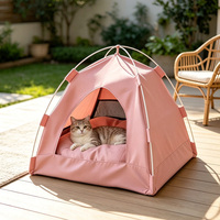 Lit de tente portable personnalisé pour chat, OEM ODM, pliable, respirant, pour chat et chien, avec coussin, pour intérieur, extérieur, voyage, quatre saisons