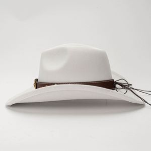 Wholesale New Arrival Western European American Strap Band Cowboy <b>Hat</b> - Product Image 3
