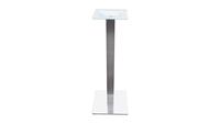 Base de table personnalisable en acier inoxydable brossé S.S201 400x400xH1080mm, support métallique pour restaurant, café, plusieurs tailles disponibles