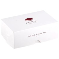 Boîte à gâteaux biodégradable avec impression de logo personnalisée Boîte à gâteaux Tiramisu carrée en carton blanc simple