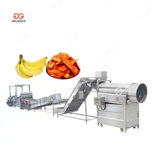 Máquina para hacer chips de plátano a pequeña escala, línea de producción de chips de plátano