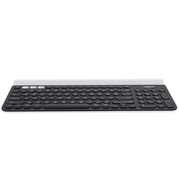 K780 Çoklu Cihaz Kablosuz Çift Modlu Anahtarlı Laptop Klavyesi için Yeni Moda Serisi 108 Tuşlu Membran USB