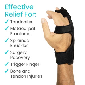 JK059 Mềm Neoprene Thể Thao Đàn Hồi Ngón Tay Tay Áo Thoáng Khí Ngón Tay Hỗ Trợ Brace Bảo Vệ Metacarpal Nẹp Cho Thể Thao Chấn Thương - Product Image 5
