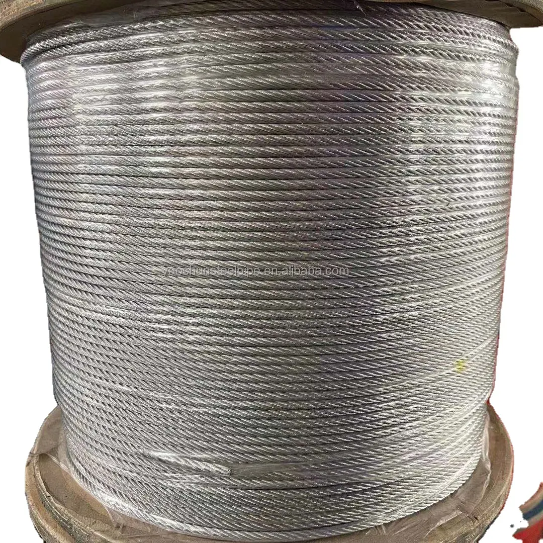 8mm sıcak daldırma galvanizli çelik tel halat fiyatı