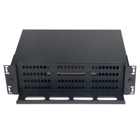 Kotak Terminal SC LC Tipe Drawer Rak 19 inci 12 24 Core 48 96 Port, Frame Distribusi Fiber Optik, Panel Patch Fiber Optik