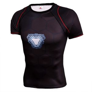 Wholesale 3d Printing <strong>Superhero</strong> Tight Fitted T-shirt Polyester Dry Fit O-neck <strong>Tshirt</strong> High Quality - Product Image 5