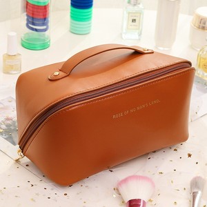 Bán buôn tùy biến PU da Túi mỹ phẩm công suất lớn xách tay Zip trang điểm cho vệ sinh cá nhân Organ gối đ<span class=keywords><strong>a</strong></span> chức năng - Product Image 4