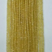 Fournisseurs de pierres précieuses naturelles Perles rondes en croûte de citrine taillée de haute qualité pour la fabrication de bracelets et de colliers pour femmes