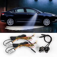 Aile d'ange Lampe de rétroviseur universel pour voiture Lampe de bienvenue automatique Lampe d'avertissement de porte de voiture à LED Lampe pour tapis