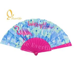 Éventail pliant personnalisé avec logo imprimé, 23 cm, en plastique, pour mariages et festivals - Product Image 2