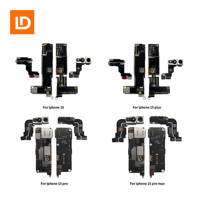 Wholesale for iPhone 15/15plus/15pro/pro Max Motherboard with Face ID SIM 128GB 256GB 512GB for iPhone Logic Mainboard