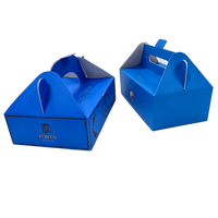 Emballage de luxe haut de gamme, effet de gaufrage à l'or, boîte cadeau premium, emballage en carton doré, boîte à gâteau, boîte à pain avec poignée