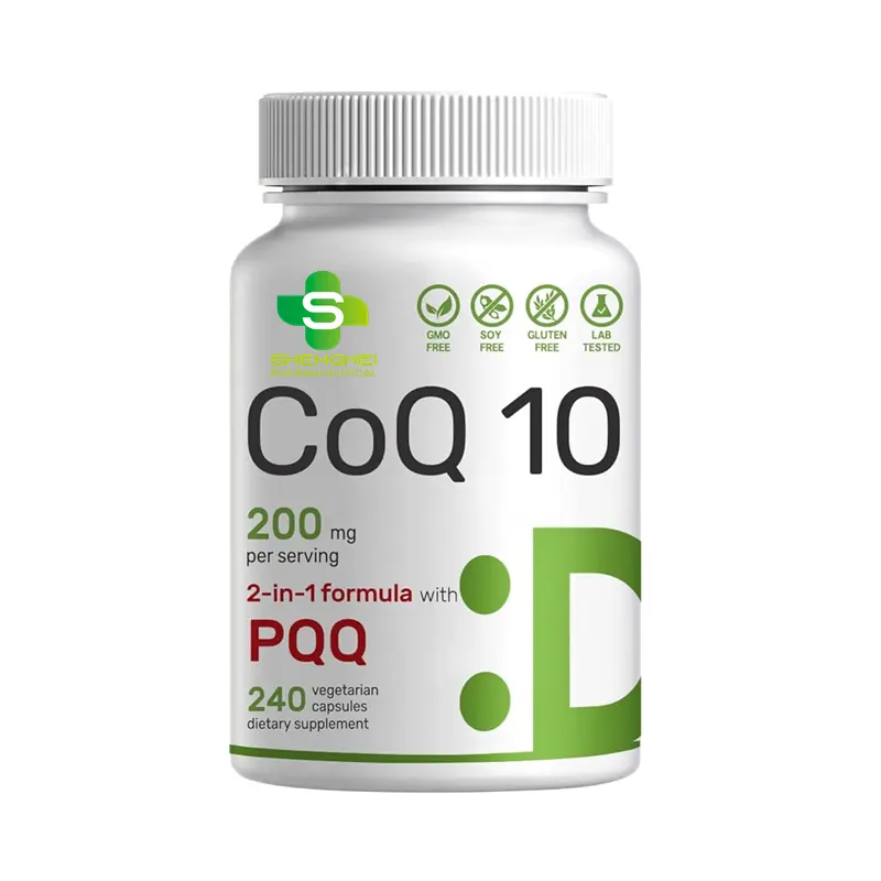 Hầu hết các mặt hàng bán chạy Coenzyme Q10 200mg Veggie viên nang mềm sức khỏe tim mạch dược phẩm lớp Coenzyme Q10 viên nang