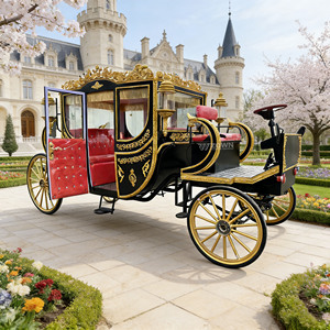 รถม้าโบราณสุดหรูสำหรับตกแต่งงานแต่งงานหรืองานเลี้ยงในสวน - Product Image 1