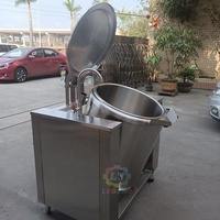 Chaudière industrielle inclinable à double enveloppe de 100 à 500 litres |   Machine à Cuisiner les Grains de Maïs |   Marmite de Cuisson Commerciale pour Usine Alimentaire