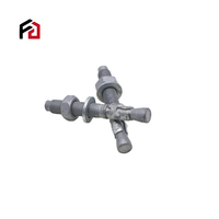 Chevilles d'expansion en acier zingué à chaud, ancrage à coin, diamètre 76 mm, capacité 400 MPa, revêtement TiCN