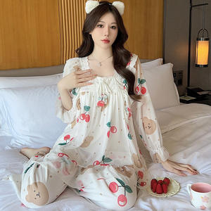 Pyjama de maternité pour l'allaitement, vêtements de nuit de maternité, pyjama de lactation, ensemble de pyjama de maternité pour l'allaitement, pyjama d'allaitement - Product Image 5