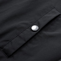 Blouson aviateur noir classique pour homme, tenue de bureau avec col de base-ball