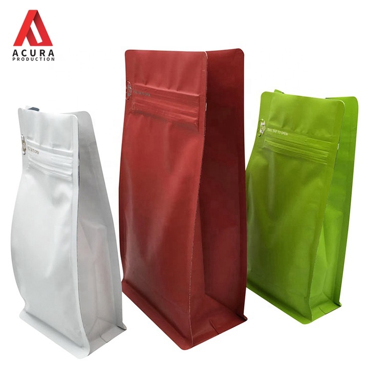 Prix modéré vrai biodégradable 16 oz 500g sac à café à fond plat