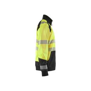 BLAKLADER - 355825283399XXL Sweat-shirt haute visibilité avec fermeture éclair complète Jaune/Noir-EAN 7330509610381 HI-VIS WORKWEAR - Product Image 3