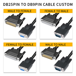 Bộ chuyển đổi cáp Serial Db25 Db9, đầu cái Db9, đầu đực Db25, dây dẫn tùy chỉnh, cáp Db9 sang Db25 - Product Image 3