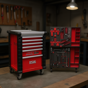 RS6 3MM <b>Tool</b> <b>Storage</b> Cabinet With Drawer Set For Workshop Use - Product Image 2