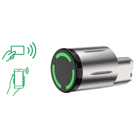 Serrure de cylindre électronique intelligente Tuya Ttlock avec déverrouillage par application, code, mot de passe, carte IC pour porte en verre d'hôtel