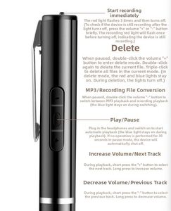 Stylo <span class=keywords><strong>Enregistreur</strong></span> à Commande Vocale Automatique pour Avocat, Réduction de Bruit Élevée, Transfert de Texte, Nouveau Modèle Industriel F8 USB 2.0 - Product Image 5