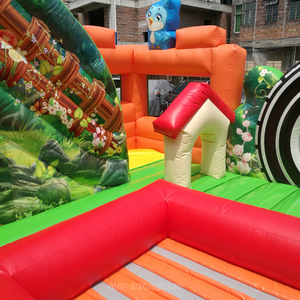 28'x26 'Lớn rừng chủ đề thế giới trẻ em <span class=keywords><strong>Inflatable</strong></span> sân chơi với Slide làm bằng chì Vật liệu miễn phí từ Sino inflatables nhà máy - Product Image 6