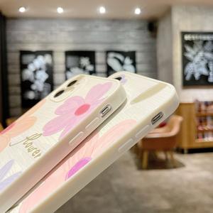 Beautiful Flower Design Soft Silicone Shockproof Glossy <strong>Side</strong> Phone Case For <strong>iphone</strong> 12 Pro Max - Product Image 3