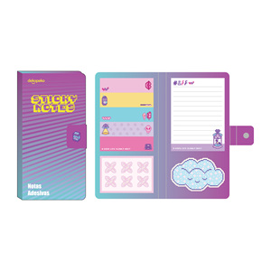 Livret de blocs-notes autocollants mémo personnalisés de haute qualité pour l'école et le bureau - Product Image 5
