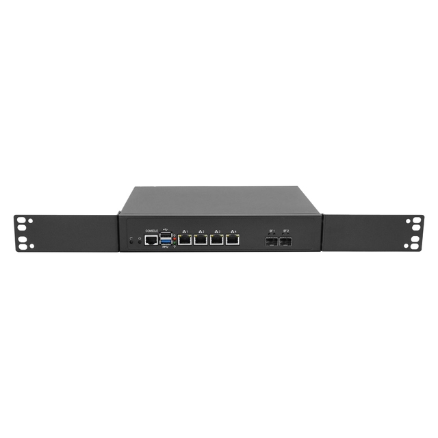 1U N100 N305 Firewall Security Gateway N305 Quad 2.5GbE & Dual 10G SFP+ SD-WAN Ready Mini Server for Remote Offices