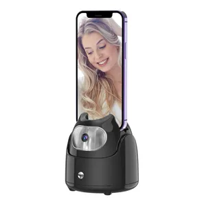 Q5 Zwarte Mobiele Stand Smartphone Opname Automatische Rotatie Selfie Mobiele Telefoon Houder Voor Live Uitzending Video