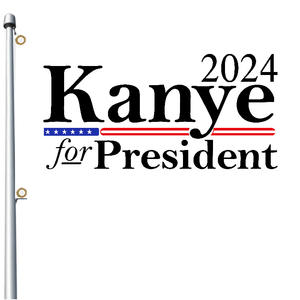 ธงแทน3x5ft ที่กำหนดเองธงคานเย2024ทำให้อเมริกันกลับมายิ่งใหญ่อีกครั้งแคมเปญแบนเนอร์ธงประธานาธิบดี - Product Image 3