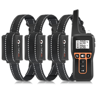Hundetraining Verhaltenskorrektur Schock-Hundehalsband LCD-Bildschirm Schnellaufladung Ergonomisches Design Wasserdicht IPX7 Kunststoff Innen- und Außenbereich