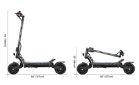 Hawk Yüksek Performanslı Çift Motorlu Elektrikli Scooter 250W Fırçasız Motor 70km Menzil Tüpsüz Her Türlü Arazi Lastiği Tam Sensörlü