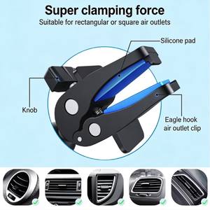 ที่ยึดโทรศัพท์บนแผงหน้าปัดรถยนต์แบบช่องลม-วัสดุ ABS ฐานหมุนได้และดีไซน์พกพาสะดวก - Product Image 4