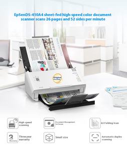 Epso N เครื่องสแกนเอกสารอัตโนมัติ DS-<span class=keywords><strong>410</strong></span> A4ความเร็วสูงสำนักงานสองด้านการสแกน USB การป้อนกระดาษอย่างต่อเนื่อง - Product Image 5