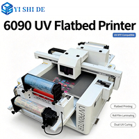 Printer UV Flatbed Multifungsi 6090 Keramik 60*90cm dengan Print Head i3200, Printer UV Flatbed untuk PVC dan Logam dengan Kamera