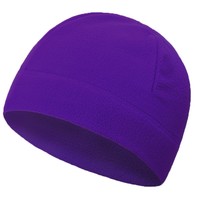 Bonnet en polaire tricoté chaud d'hiver avec logo brodé pour le ski et le cyclisme