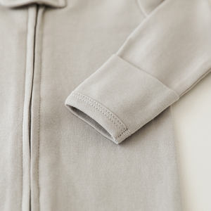 Pelele de bebé con cremallera de doble vía, Pelele de bebé con puños, ropa de pijama de algodón orgánico 100%, Pelele - Product Image 3