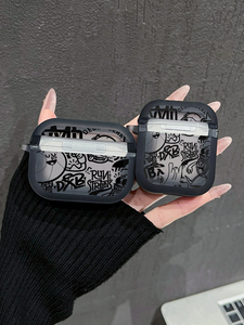 <span class=keywords><strong>Coque</strong></span> antichoc translucide givrée en TPU motif Street Art <span class=keywords><strong>Basketball</strong></span> Doodle Cœur Rouge et Vigne, compatible avec les séries 4/3/Pro/2 - Product Image 3
